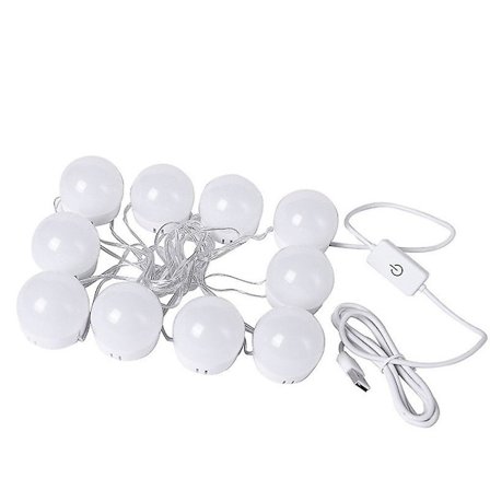 1 sæt LED Makeup Spejl Lys Vanity Pære Kosmetik Lys