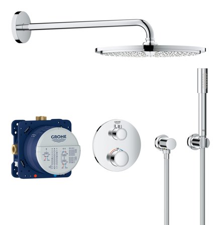 Grohe Grohtherm Duschsystem Krom, Badrum