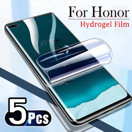 5 ST För Honor 70 90 50 200 Pro Full Cover Hydrogel Film Skärmskydd För Honor X9B X8b X9C X9A X8A X7A Magic 6 5 Lite 7 Pro