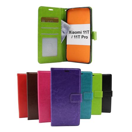 Crazy Horse Wallet Xiaomi 11t / 11t Pro Svart