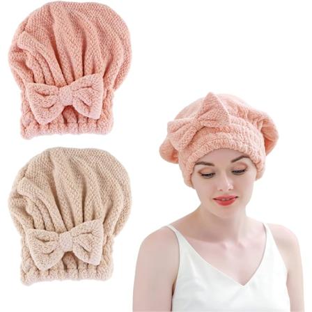 2 st mikrofiberhårhanddukar, hårtorkningsmössa, hårtorkningshandduk, superabsorberande turbanhårhandduk