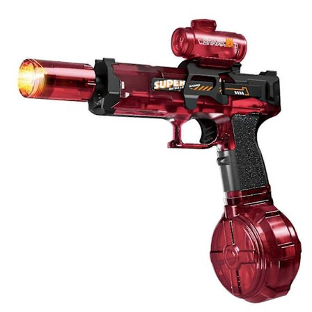 Elektrisk vannpistol med lang rekkevidde, automatisk vannsprutpistol med lysende vannblastere for barn og voksne [D]