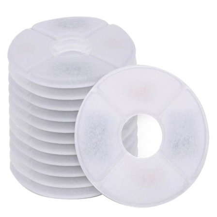 Filter til Vannfontene for Katt - 12 stk. Erstatningsfilter for Fontener