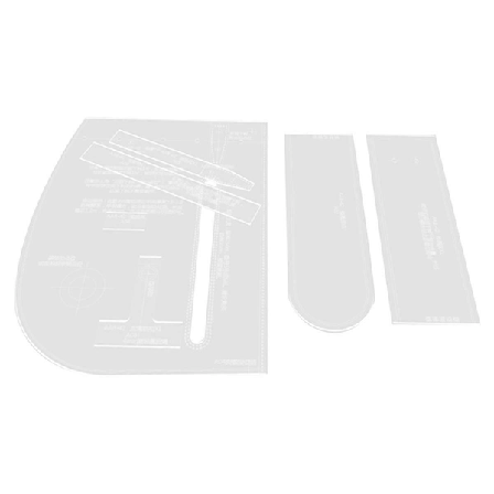 Sling Bag Akryl Mall, Läder Mönster Akryl Läder Mallar för Kapacitet Crossbody Ryggsäck, -42