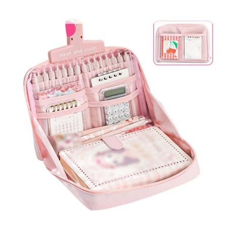 Multifunksjonelt Pennal med Rom – Reisepennal med Glidelås og Stor Kapasitet for Skole og Kontor