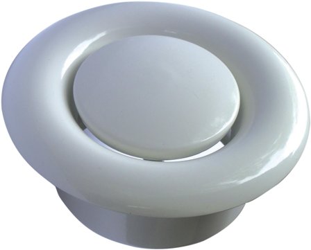 Flexit 09711 Avtrekksenhet 100 mm Hvit, Ventilasjon