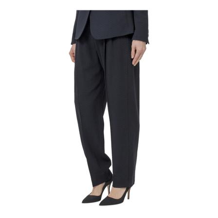 Emporio Armani, Tapered Trousers Blauw, Dames, Maat:L
