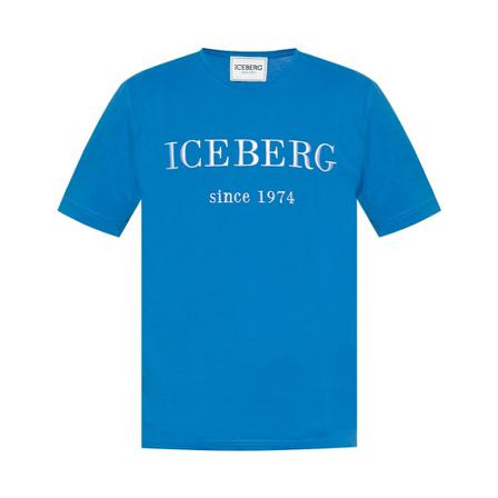 Iceberg T-shirt with logo Blå, Herre T-shirts