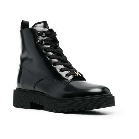 Hogan Lace Up Laarzen , Zwart , Dames , Maat: 35 EU Laarzen