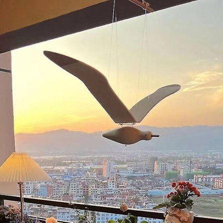 Hengende Flygende Måkefugl Tremåke Samleobjekt Moderne Svevende Måker Hengende Ornamenter kompatible Hybel Restaurant Leilighet Deco