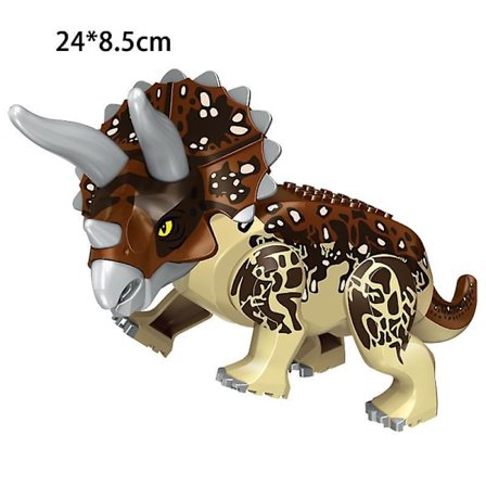 Jurassic Dinosaur World Series Building Blocks Triceratops Big Figures|blocks