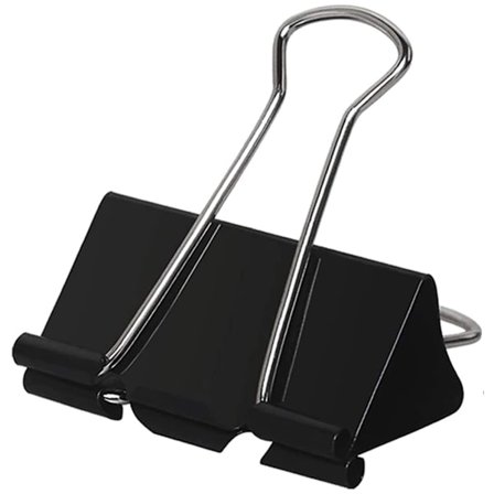 48 st stora gem av metall (svart)