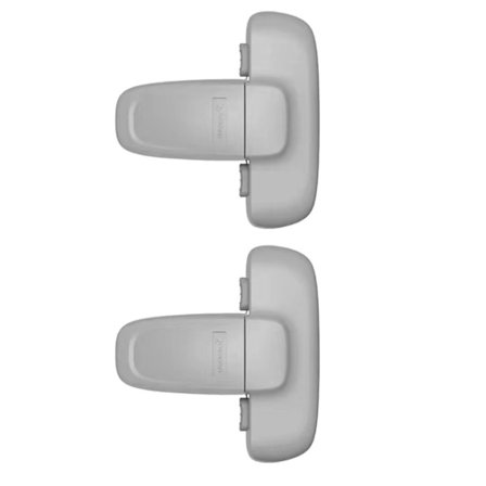 2 st Hem Kyl Kyl Frys Dörrlås, Spärr Toddler Barn Barn Kylskåpslås Baby Barnlås (grå)