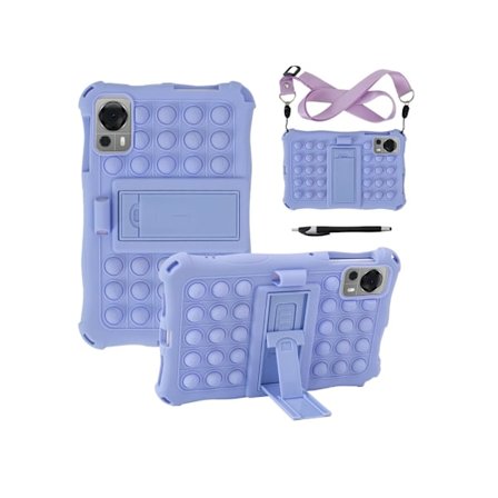 För Iplay 50/60 Mini/60 Mini Pro 8,4 tums surfplatta, lila stötsäkert silikonskal