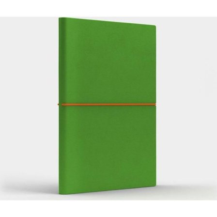 Anteckningsblock - loggbok Like u Notebook A5 Rolig M prickig ljusgrön/orange