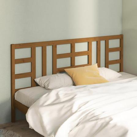 Vidaxl Sänggavel Honungsbrun 206x4x100 Cm Massiv Furu Brun