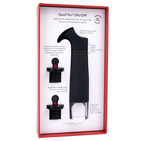 L atelier du vin Gard'Vin ON/OFF vakuumpumpe - Sort | KitchenOne