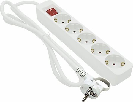 GRENUTTAK 5-VEIS JORD 5M MED BRYTER HVIT