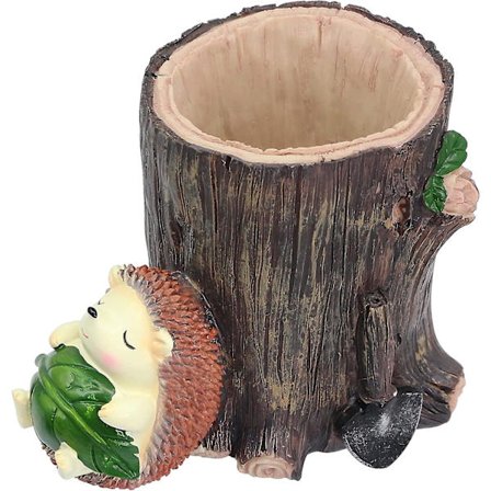 Söt igelkott skrivbordsställ för pennor, pennställ, kruka, vas, tandborsthållare