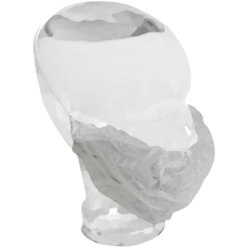 Skjeggbind Non Woven Hvit