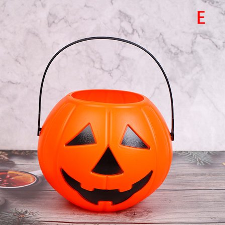 Halloween-fest rekvisita plast pumpa hink dekoration Halloween