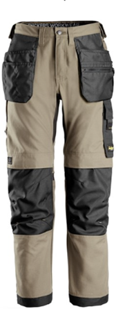 Snickers Workwear 6224 AllroundWork Työhousut khaki/musta Khaki/musta, Vaatteet