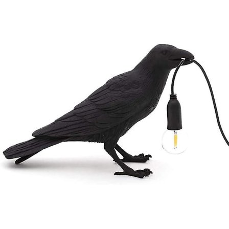 Krage Bordlampe, Krage Bordlampe, 30cm, E12, Moderne Lys Til Soveværelse Sengelampe Stue Dekoration, 220v (Sort Bordlampe, Pære Ikke Inkluderet )-