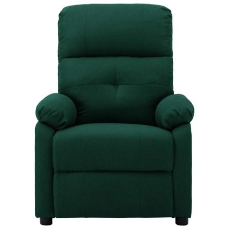 Vidaxl Reclinerfåtölj Mörkgrön Tyg Grön