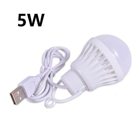 3/5/7W bærbar lanterne campinglys usb strømlampe utendørs C White 5W