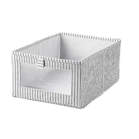 Stof Opbevaringskasser Med, Foldbare Skabsarrangører Til Hylder, Skuffeinddelere Hvide