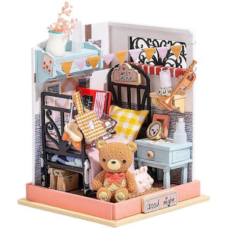 DIY Miniatyr Möbel Dockhus Kit Badrumsset (Sweet Dream)