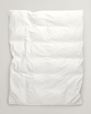 GANT - Sateng enkeldynetrekk med satengsøm 140x200cm og 140x220cm white