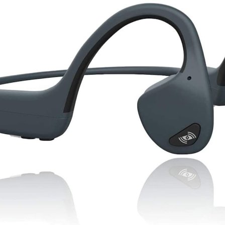 Bone Conduction Trådlösa Sport Bluetooth Hörlurar Over-Ear Grå