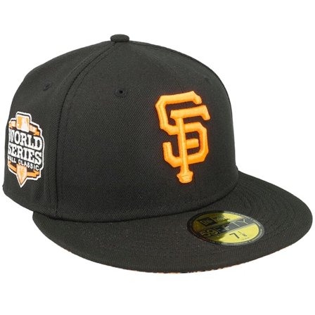 New Era - MLB Svart fitted Keps - San Francisco Giants 59FIFTY Summerpop Black/Orange Fitted @ Hatstore