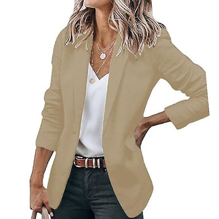 Långärmad affärsjacka för kvinnor Casual Work Cardiganjacka