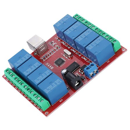 8-kanals 5V computer USB intelligent kontrol switch relæmodul gratis driver