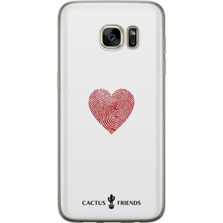 Yhteensopiva Puhelinkuori Samsung Samsung Galaxy S7 edge Cactus and Friends - Fingerprint Love
