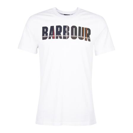 Barbour, T-Shirts Wit, Heren, Maat:L,stof