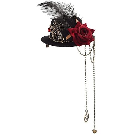 Victorian Steampunk Mini Top Hat Hårklämma Fest Hatt Dans Cocktail Huvudklämma