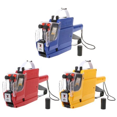 MX-6600 10-numeroinen kaksirivinen etiketöintilaite hintalappu pistoolin etiketti 2 riviä vähittäiskauppaan