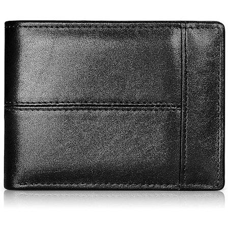 Smal Herrplånbok Äkta Läder Tunna Bifold Plånböcker För Herr Min - high quality