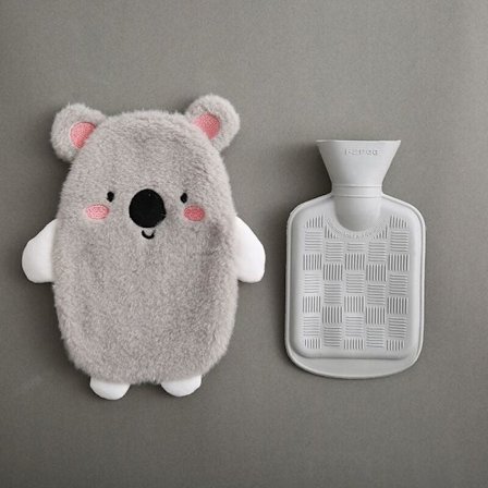 Termosflaska med mjuk kork av naturgummi. Vattentät termosflaska med avtagbar kork 0,5 liter för mer värme och komfort. Grå