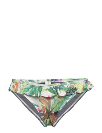 Zenia Bikini Briefs Creme Swimwear Bikinis Bikini Bottoms Bikini Briefs Multi/mønstret Underprotection