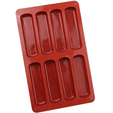 Blank yta, enkel lossning, non-stick chokladkaksform, säker för ugn, frys och mikrovågsugn, flexibelt silikonmaterial, enkel urtagning, 28*17,5 cm