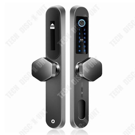 TD Fingerprintlås i rustfrit stål Dør med lås i aluminiumlegering Kombinationslås til skydedør