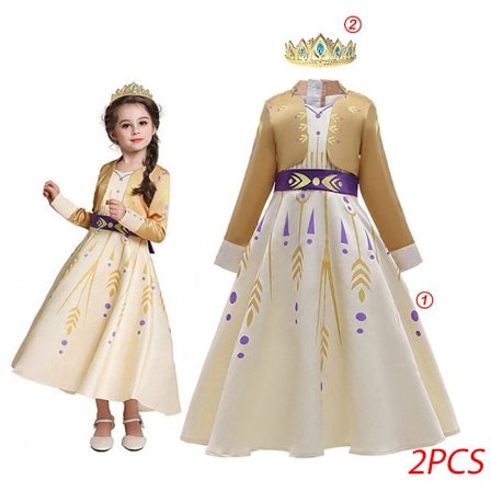 "Frozen 2" Elsa kostume til piger, børn, Halloween, rollespil, Snedronningen