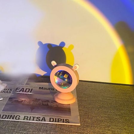 Solnedgångslampa Ljus Atmosfär Led-ljus FÄRGERIG RGB-KANIN