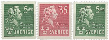 Sverige 1940 - AFA 283+284+283Cv - Postfrisk