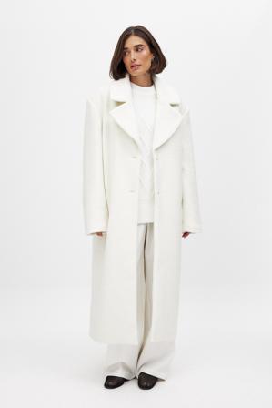 Josefine HJ x NA-KD Manteau long structuré - Josefine HJ x NA-KD - OffBlanc - EU 44
