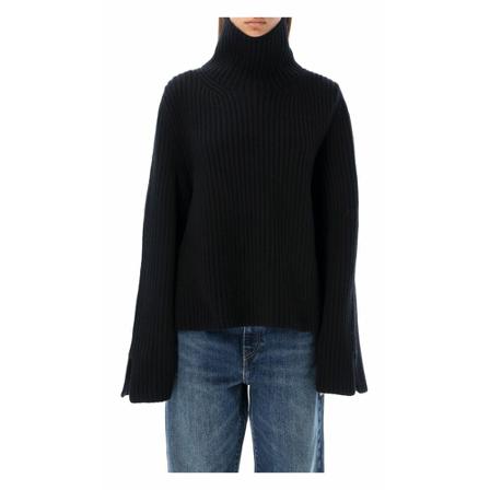 Khaite Strik 8183601K601 Sort, Dame Rullekraver